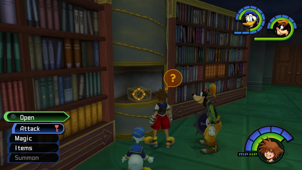 Hollow Bastion Library 2nd Floor Turn the Carousel 2nd Chest
